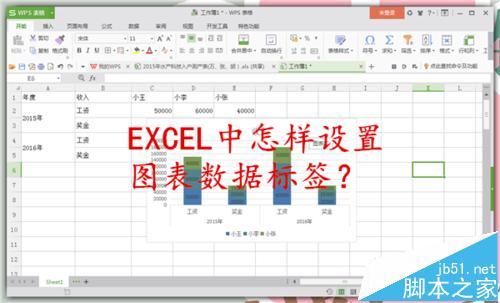 EXCEL图表数据怎么设置标签?