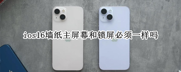 ios16墙纸主屏幕和锁屏必须一样吗（苹果手机锁屏壁纸和主题壁纸一套）