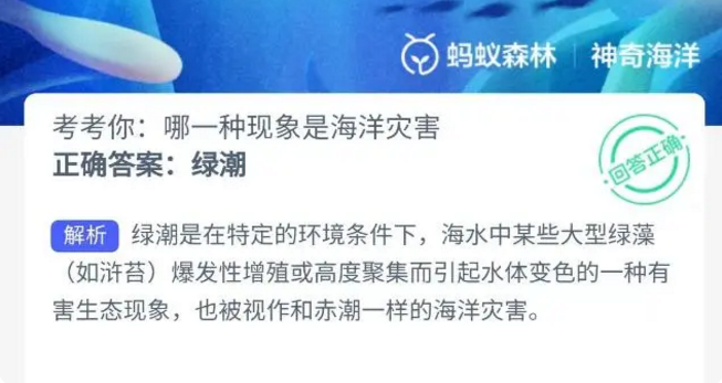 考考你：哪一种现象是海洋灾害 海洋灾害包括下列哪几种灾害