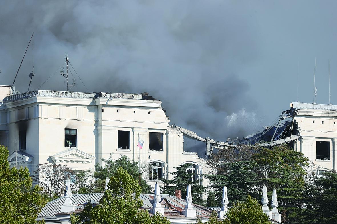俄黑海舰队总部大楼被炸，伤亡成谜（俄军舰黑海）