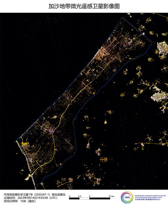 中国卫星拍下加沙地带断电前后影像，触目惊心！