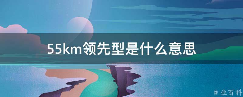 55km领先型是什么意思（530领先豪华和领先运动有什么区别）